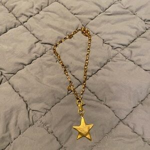 Hen and Bear Gold Star Pendant Necklace